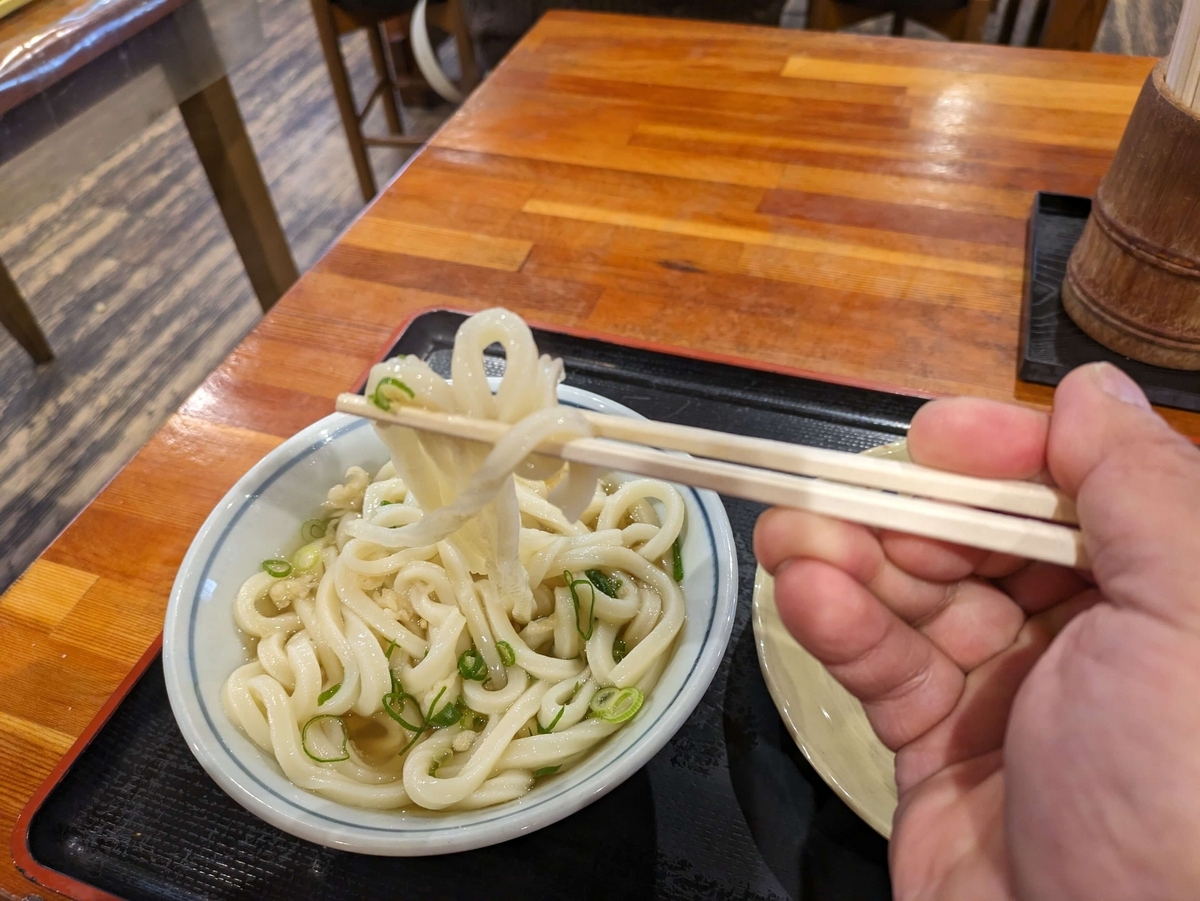 極太のうどん