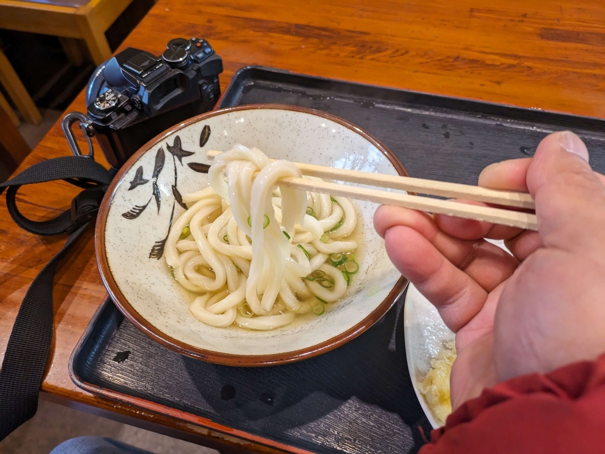 大島うどんの麺