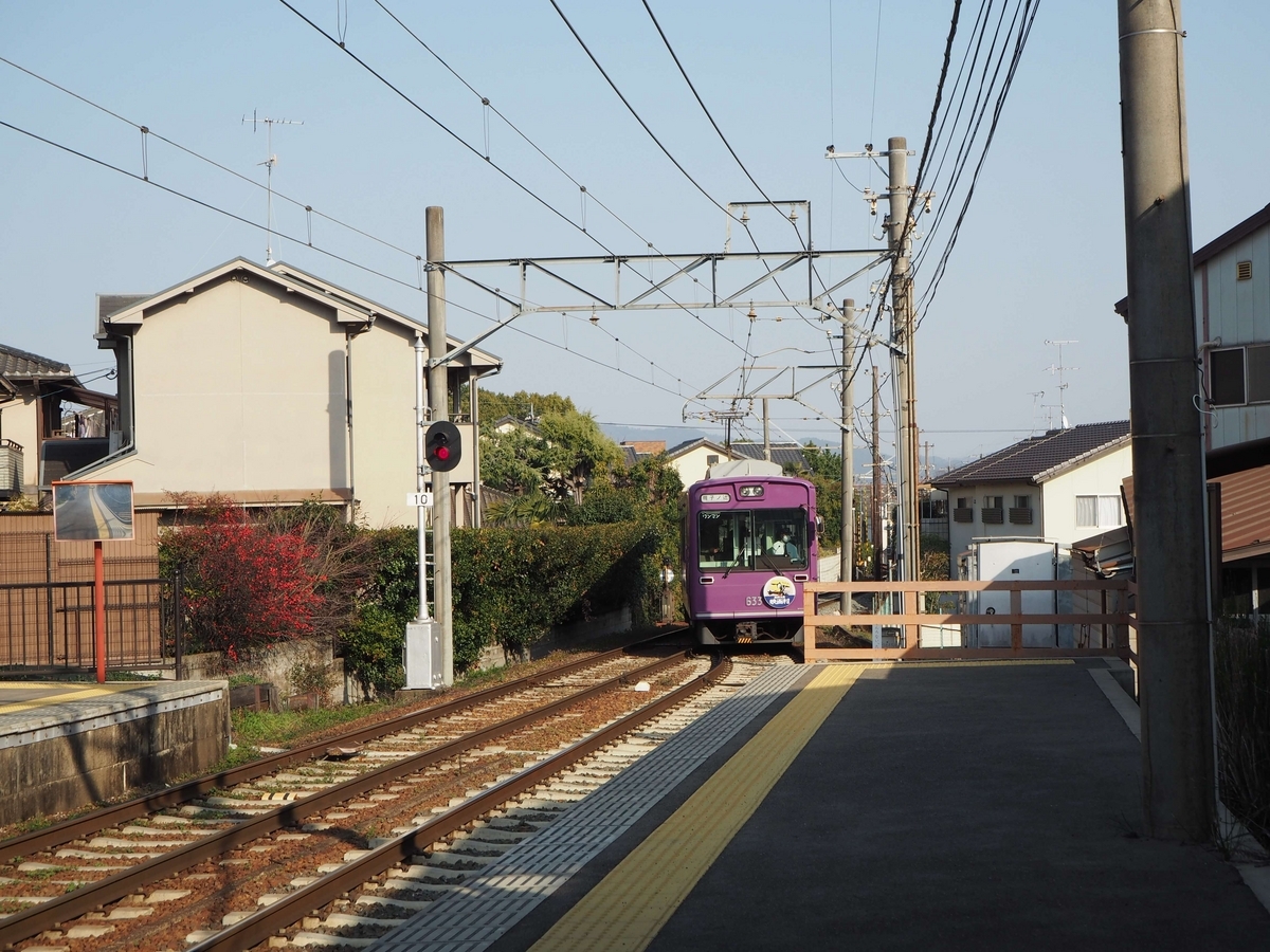 嵐電の電車