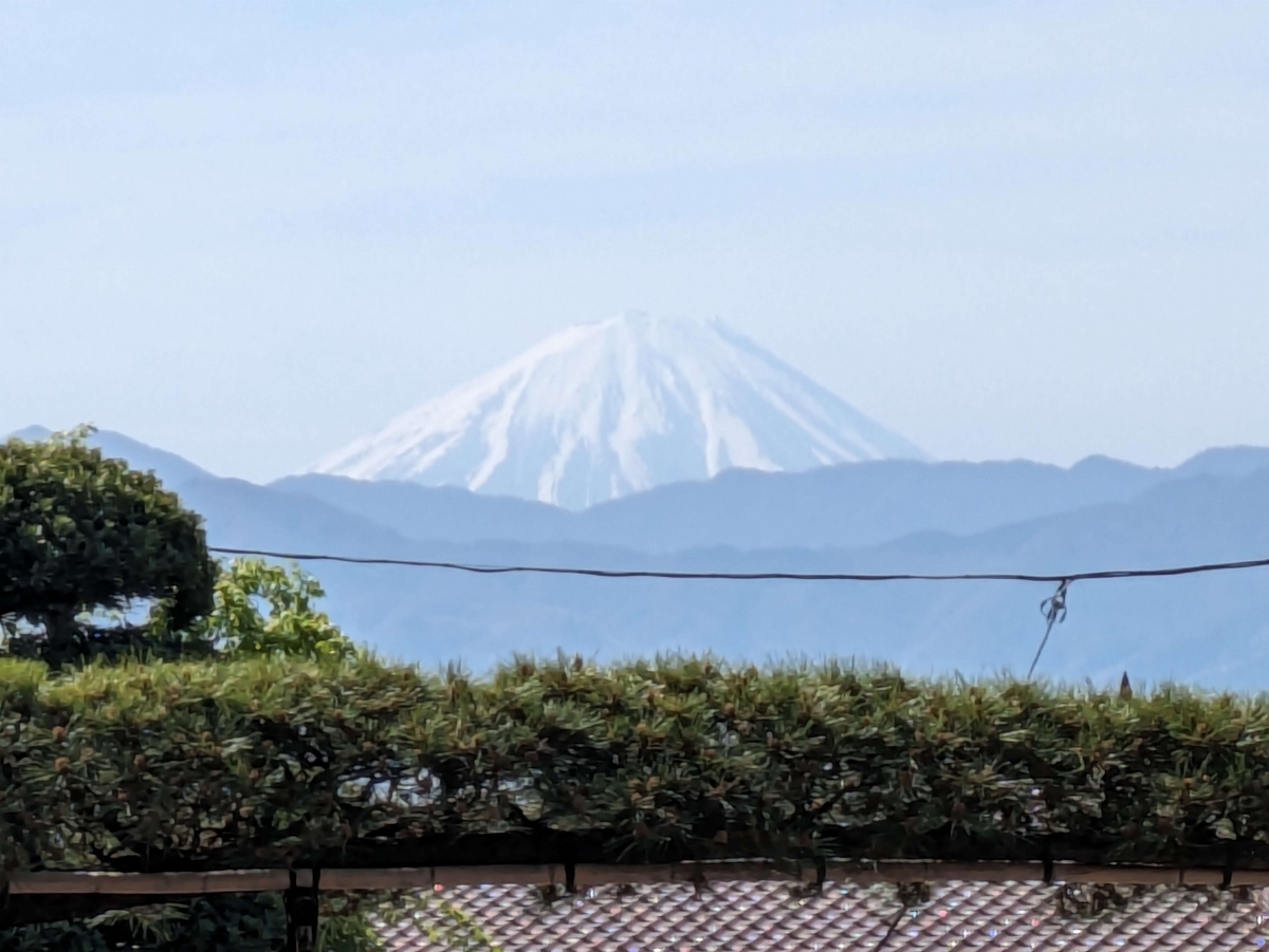 境内から見た富士山