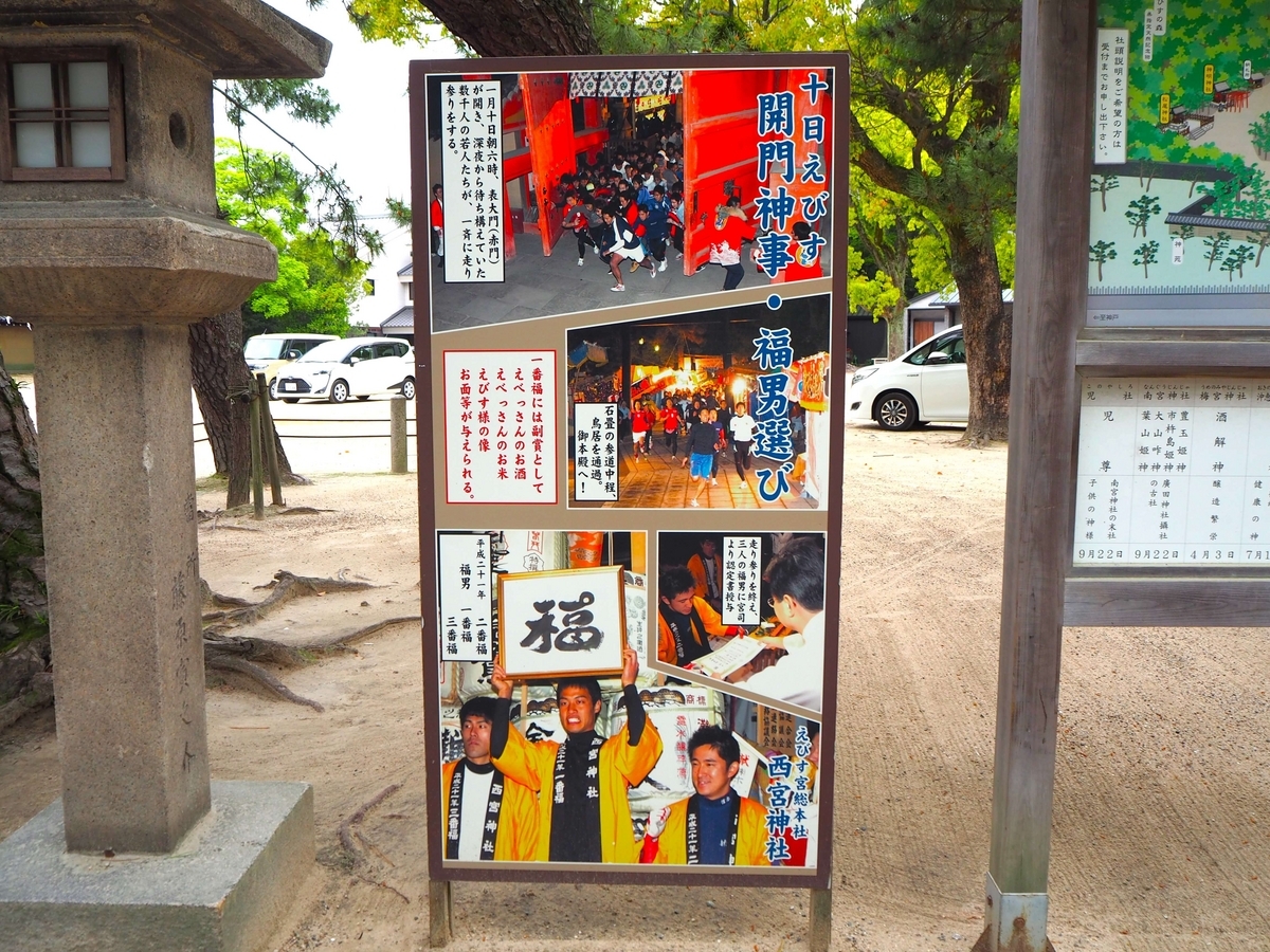 福男選びの看板