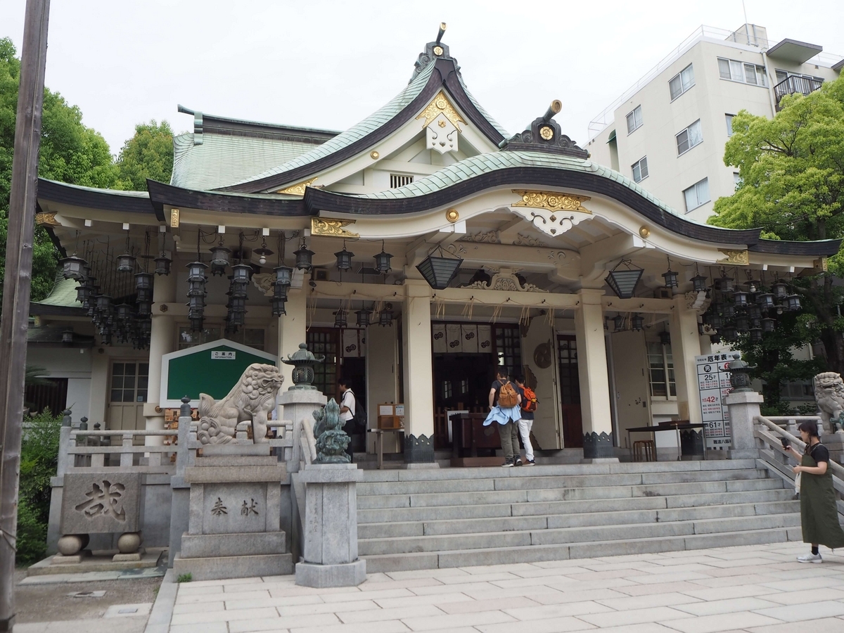 難波八阪神社の社殿
