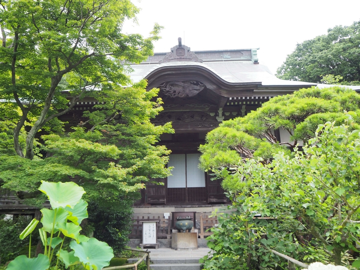 妙法寺の2024年6月17日の本堂