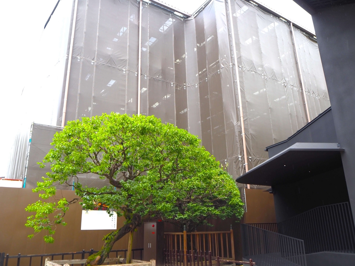 御本殿にかかる足場