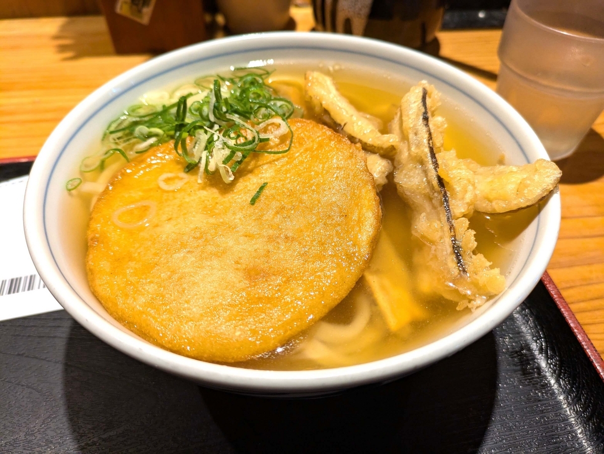 ごぼう天うどん丸天トッピング