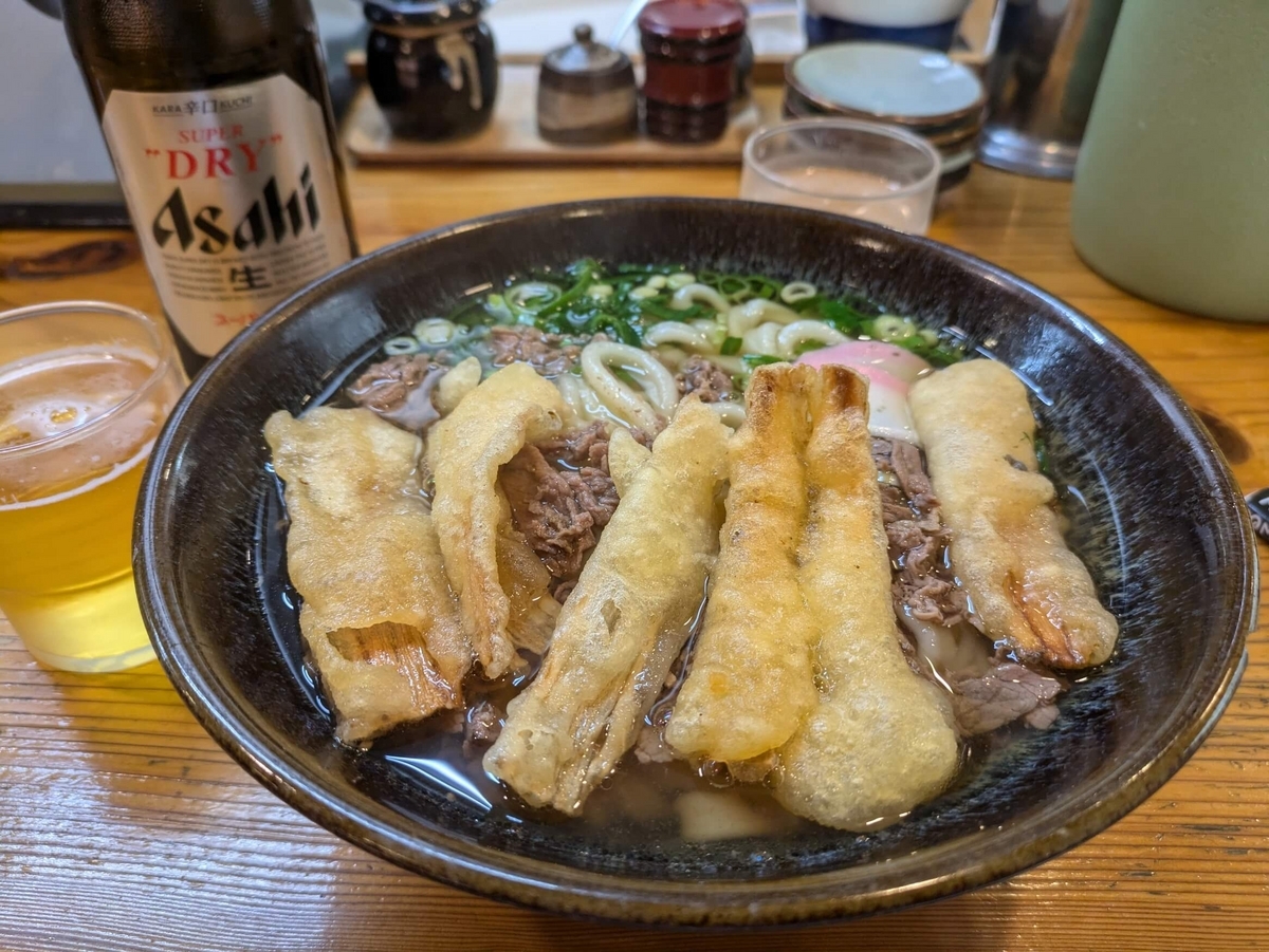 肉ごぼううどん