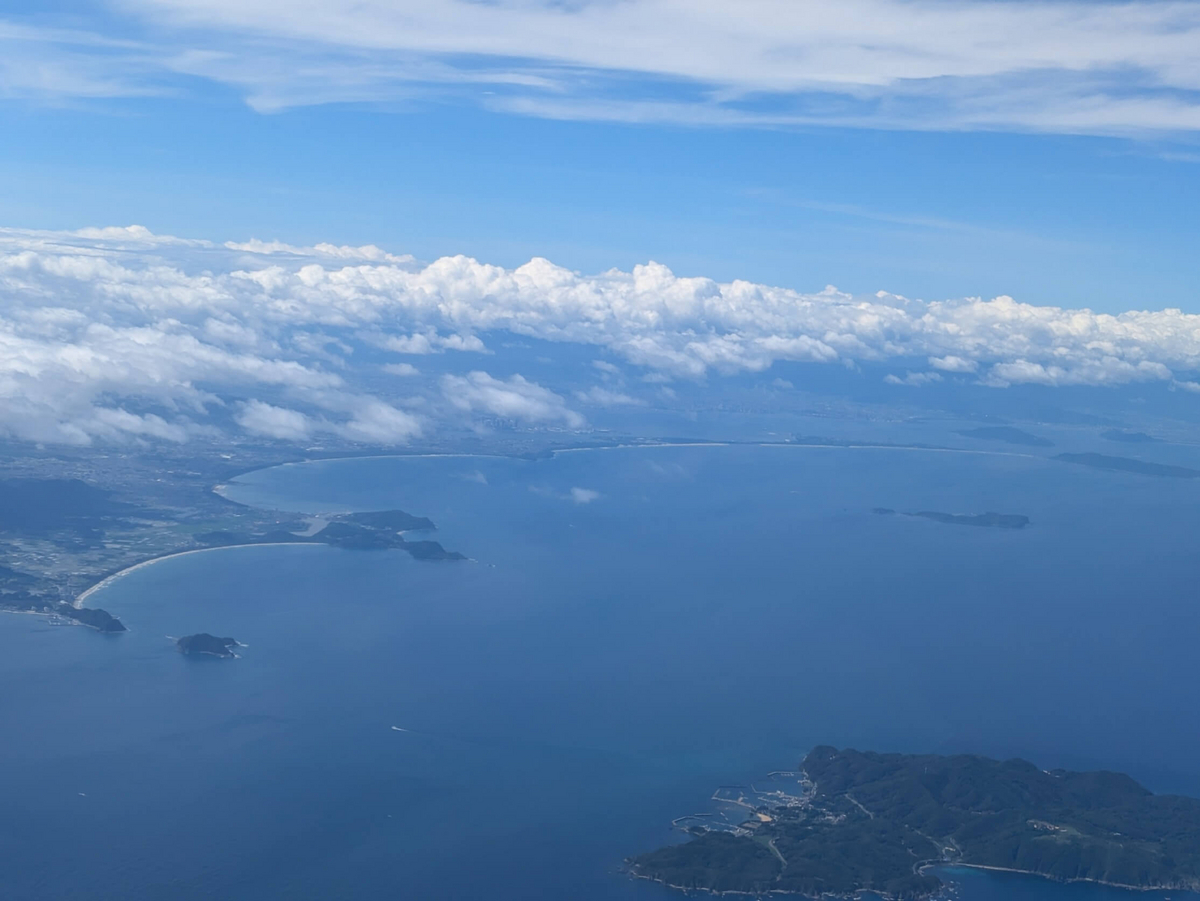 飛行機から見た志賀島
