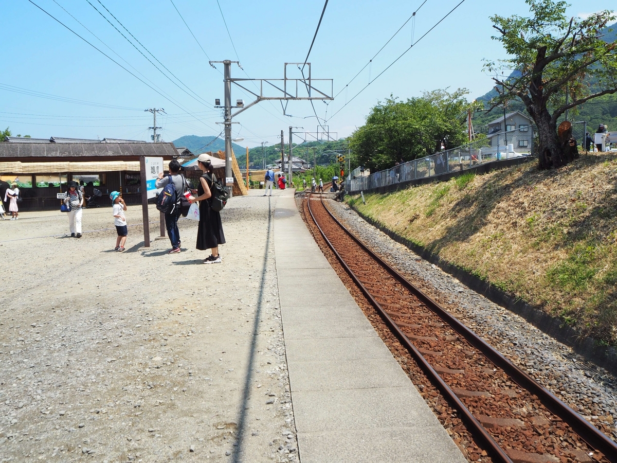 津島ノ宮駅のホーム