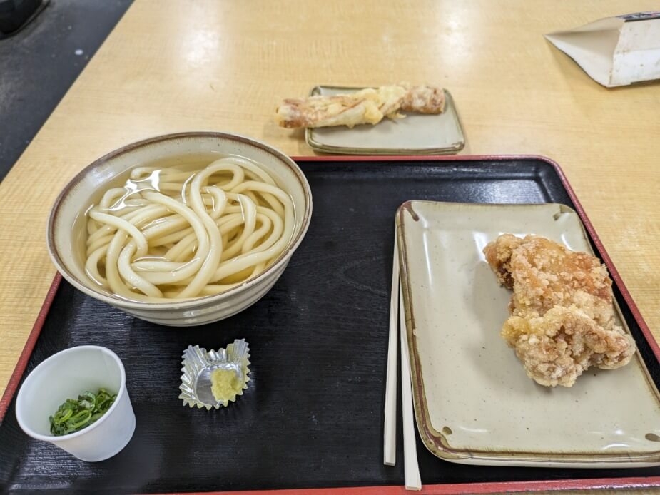 唐揚げとちくわ天