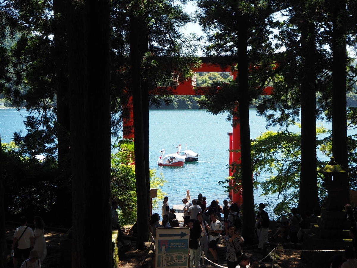 2024年8月17日の芦ノ湖の撮影スポット