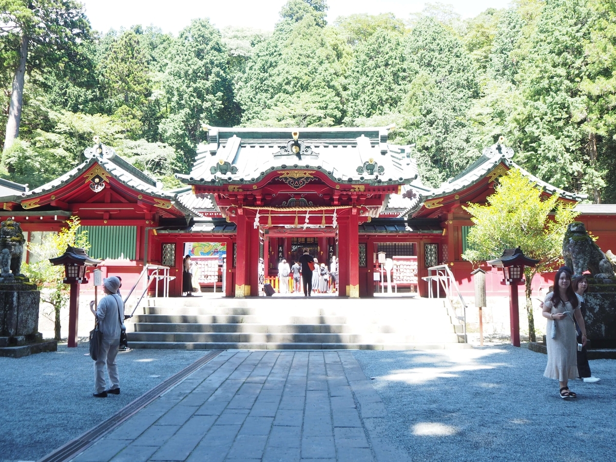 2024年8月17日の箱根神社の神門