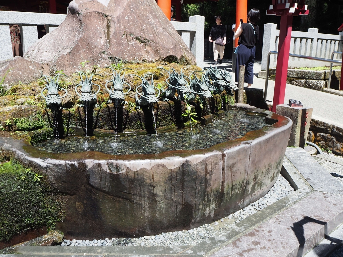 2024年8月17日の九頭竜神社の御神水
