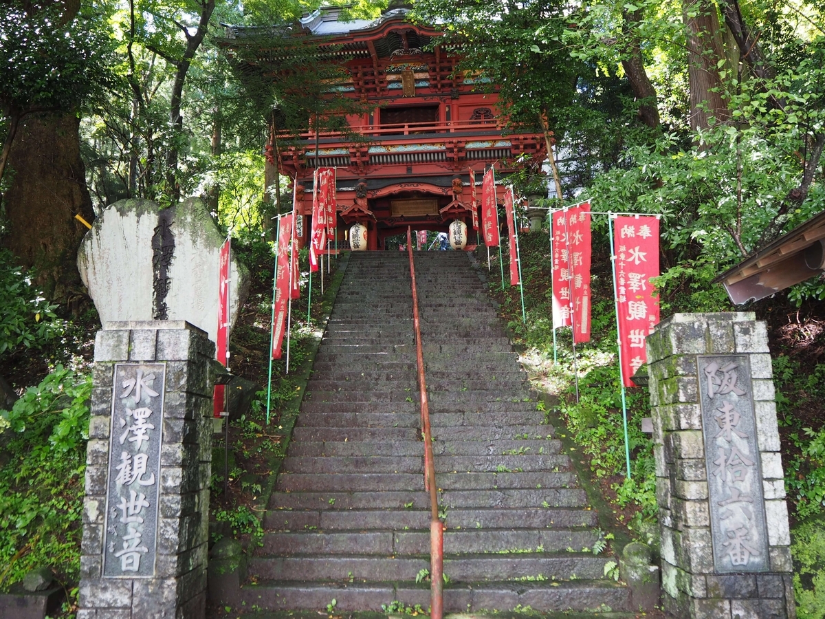 2024年9月22日の仁王門と寺号標