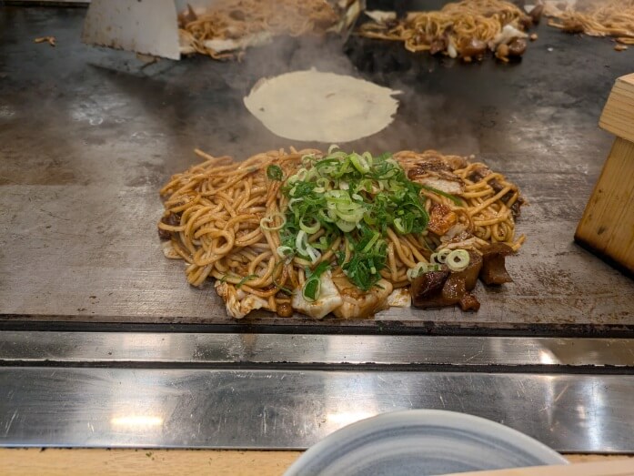 完成した焼きそば