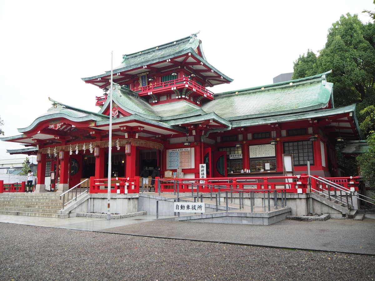 2024年10月5日の富岡八幡宮の拝殿