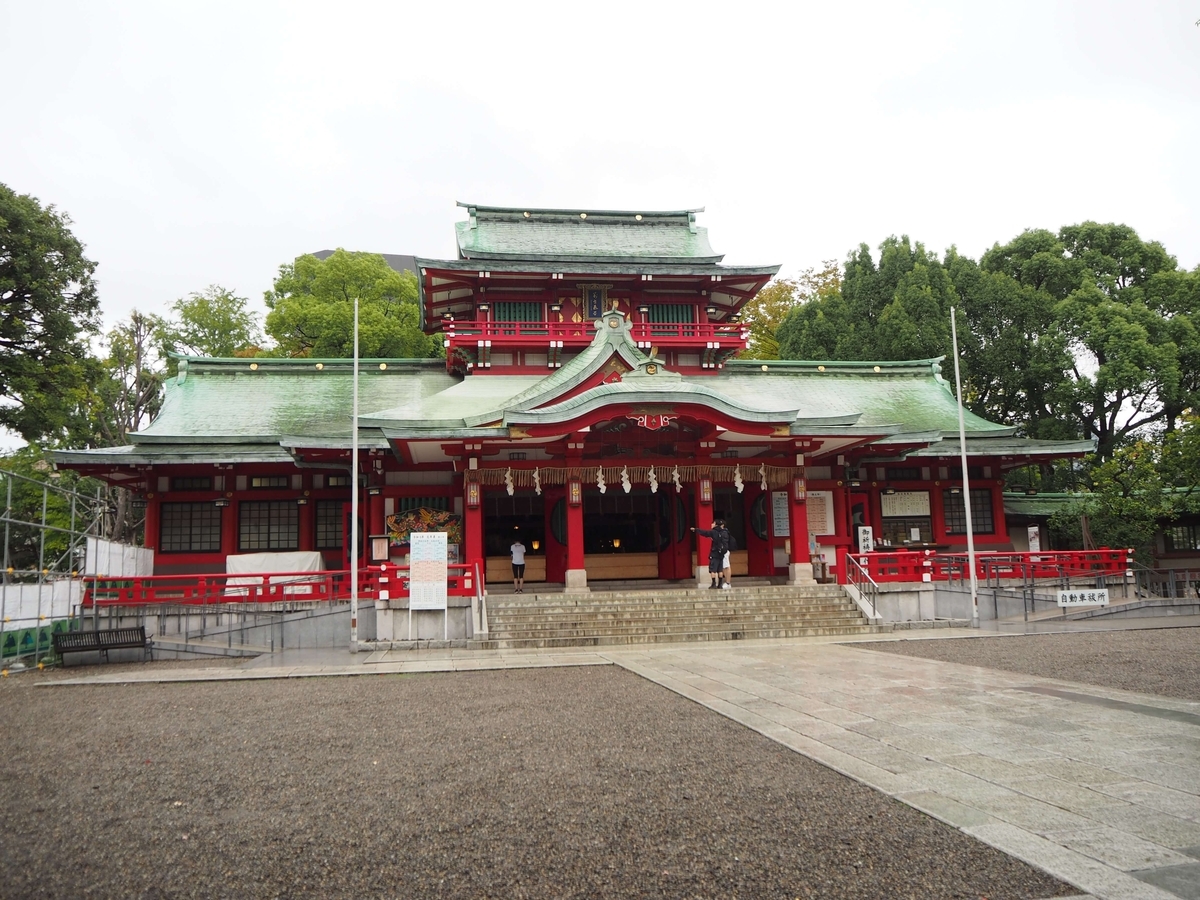 2024年10月5日の正面から見た拝殿