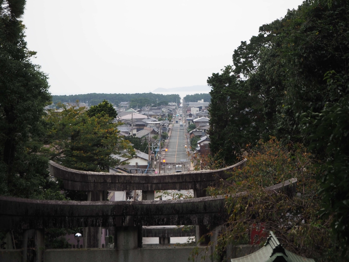 日没1時間前の光景