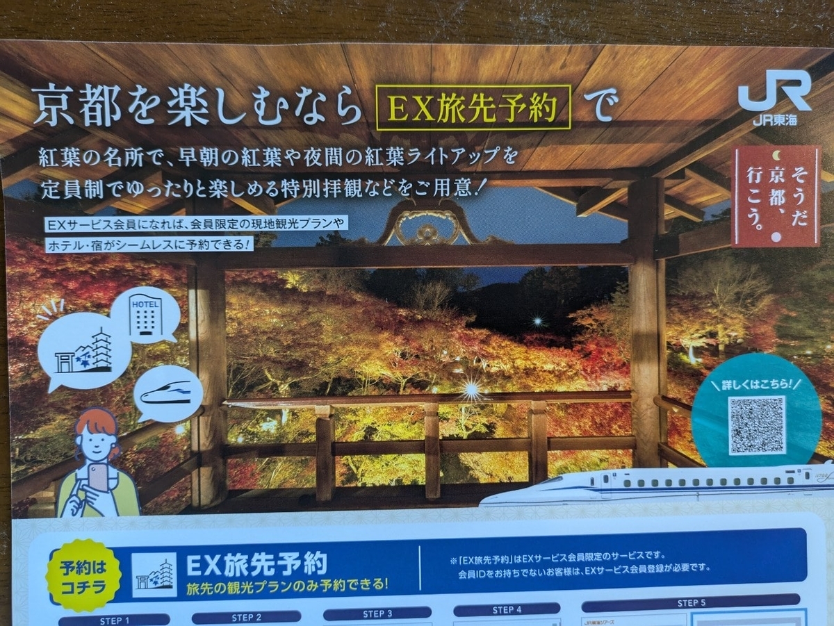 JR東海がポスターで使用した通天橋の紅葉の写真