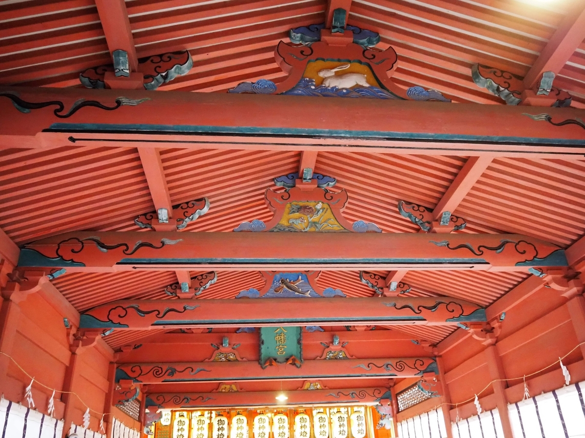天井の彫刻
