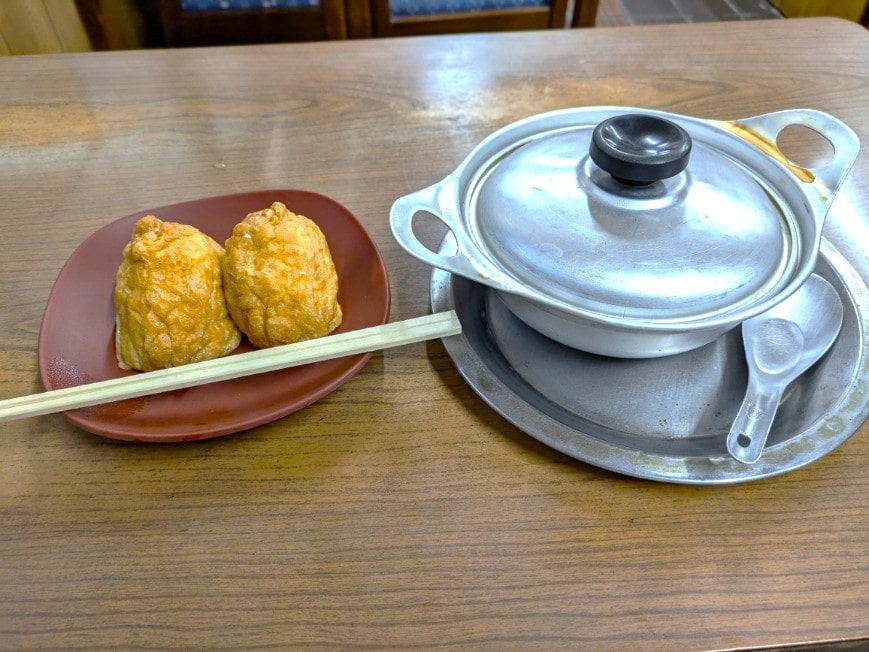 鍋焼きうどんといなりずし