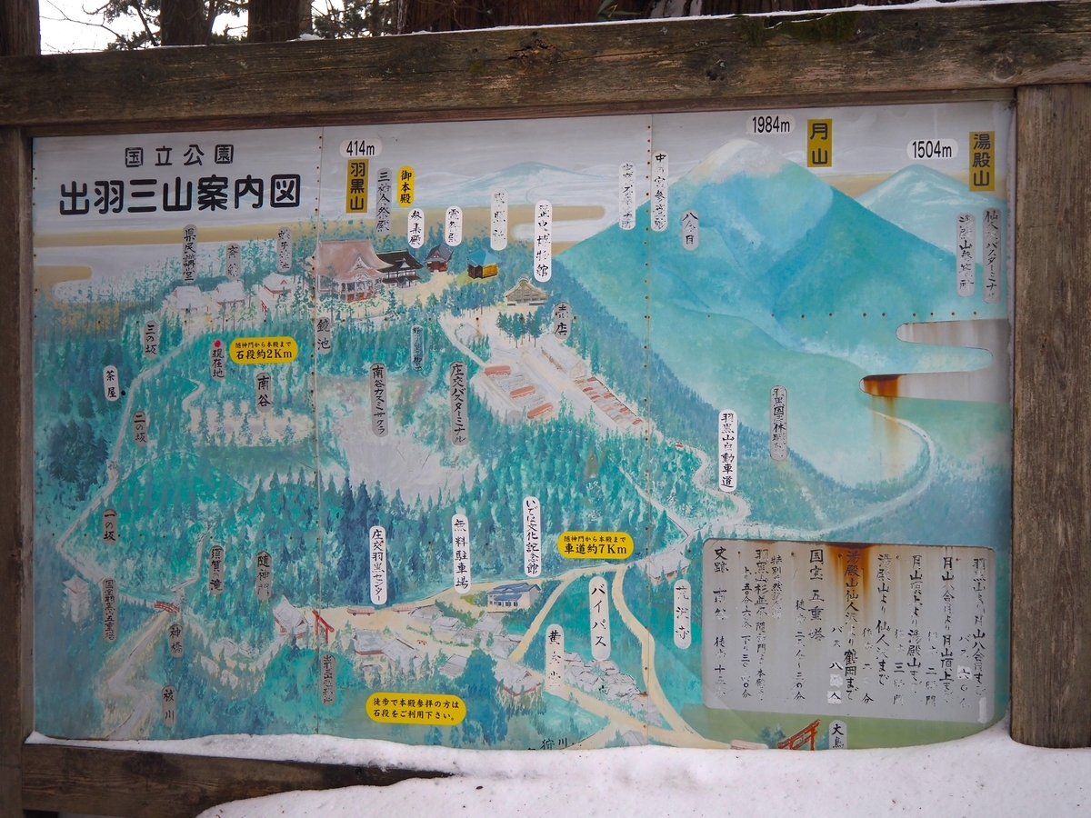 山頂の案内図