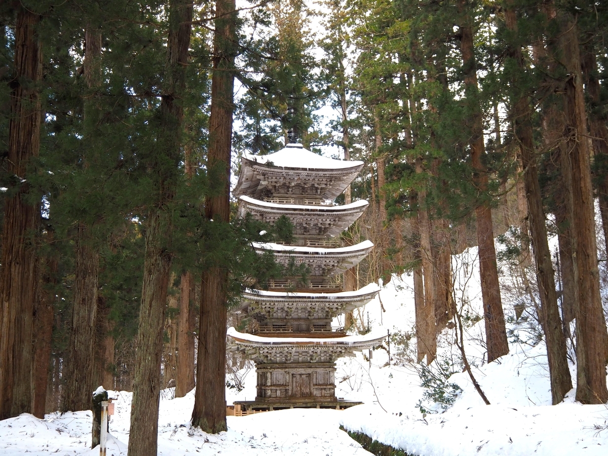 均整の取れた五重塔