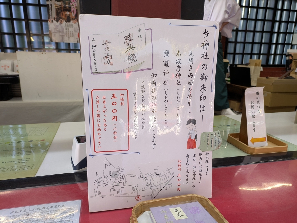 御朱印の見本