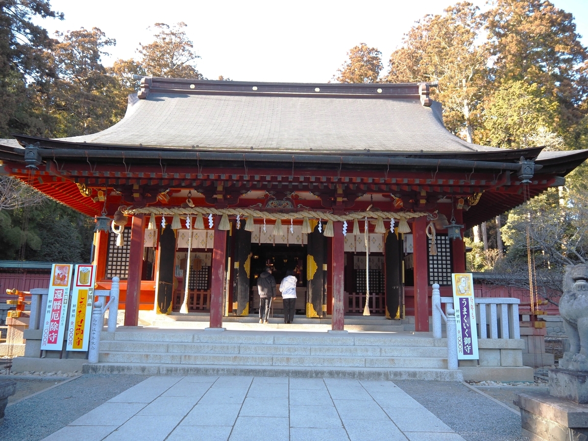 志波彦神社の拝殿