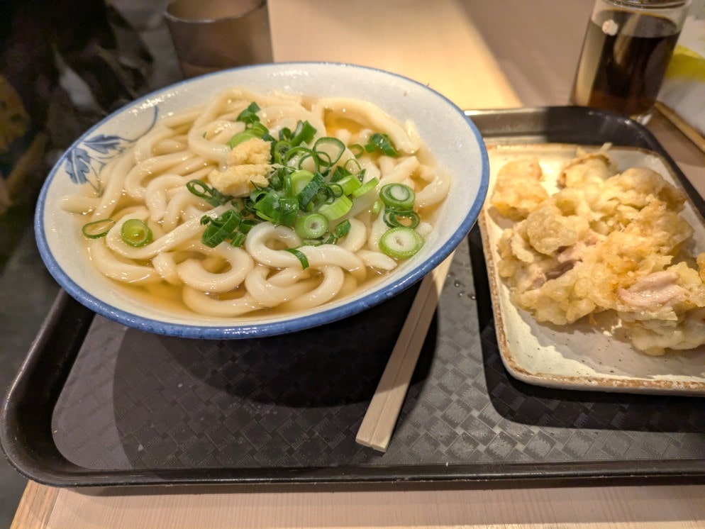 かけうどんとトッピング
