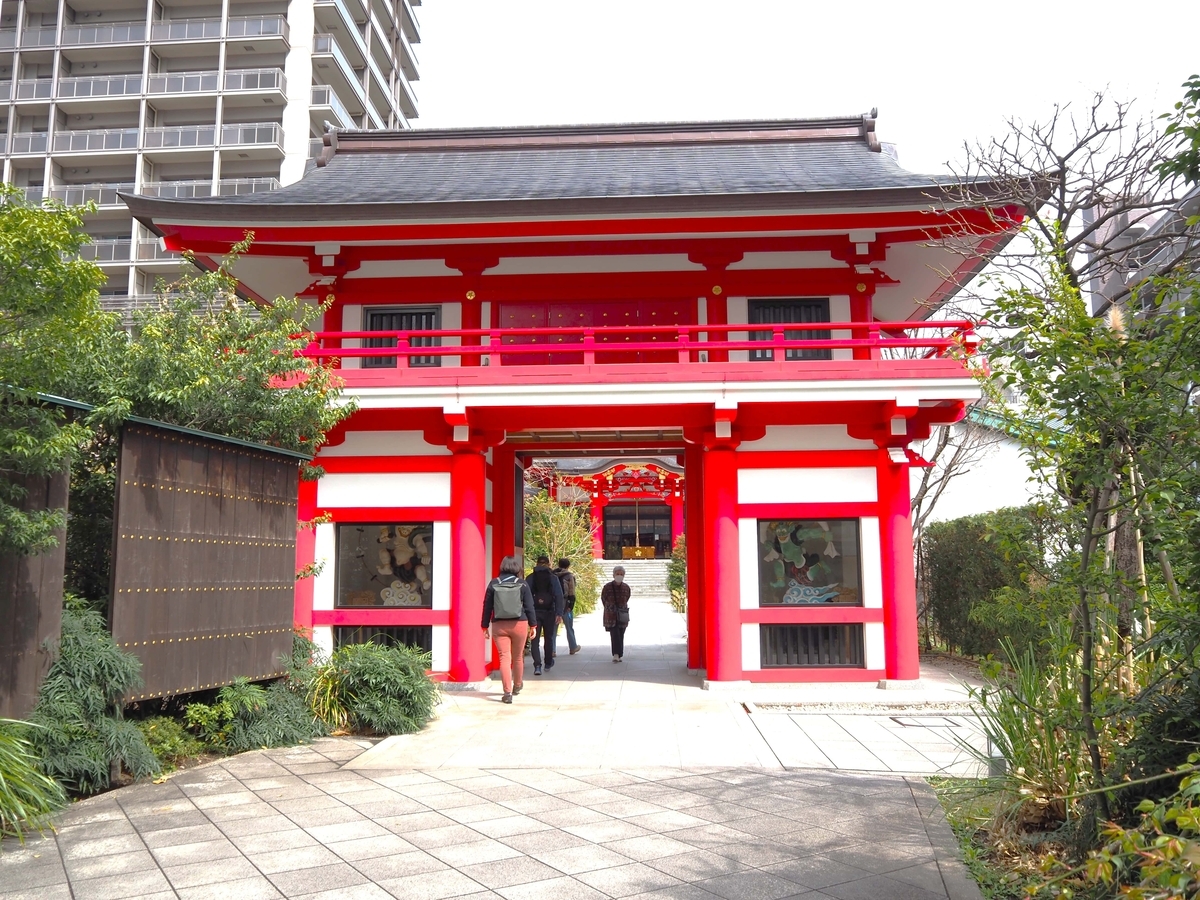 成子天神社の神門