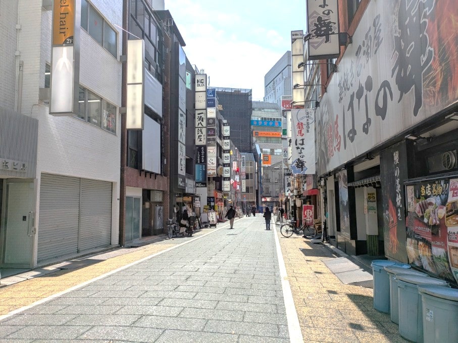 ヨドバシカメラの裏のエリア