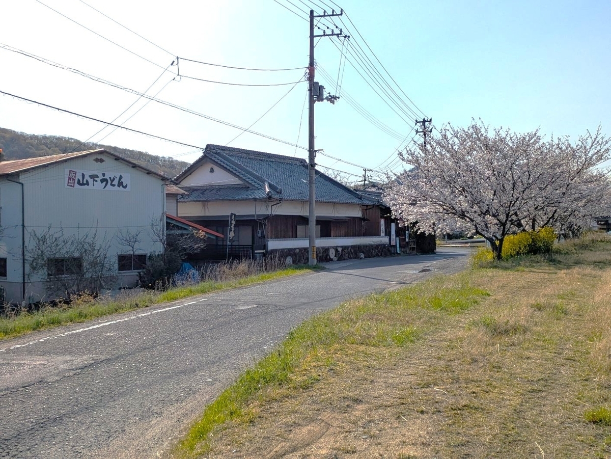 山下うどんの店構え