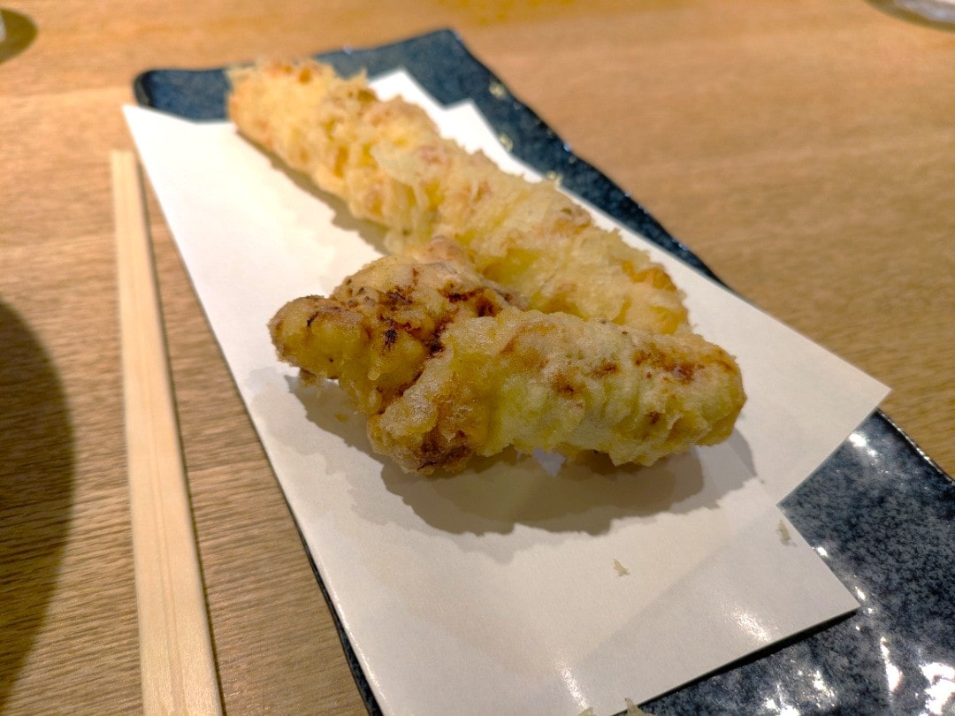 ちくわ天と限定鶏もも天