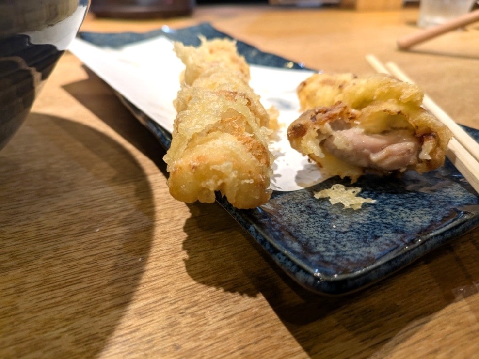 ちくわ天と限定鶏もも天