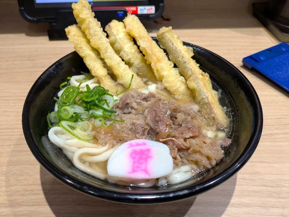肉ごぼ天うどん
