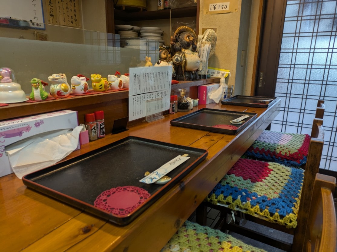 八波の店内