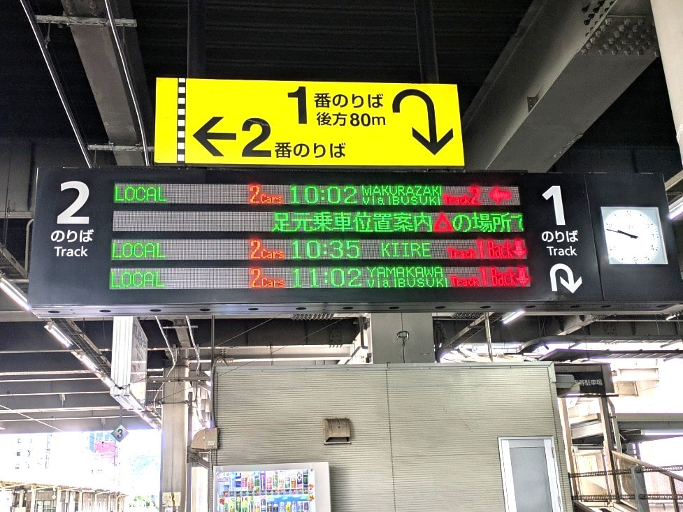 鹿児島中央駅2番ホーム