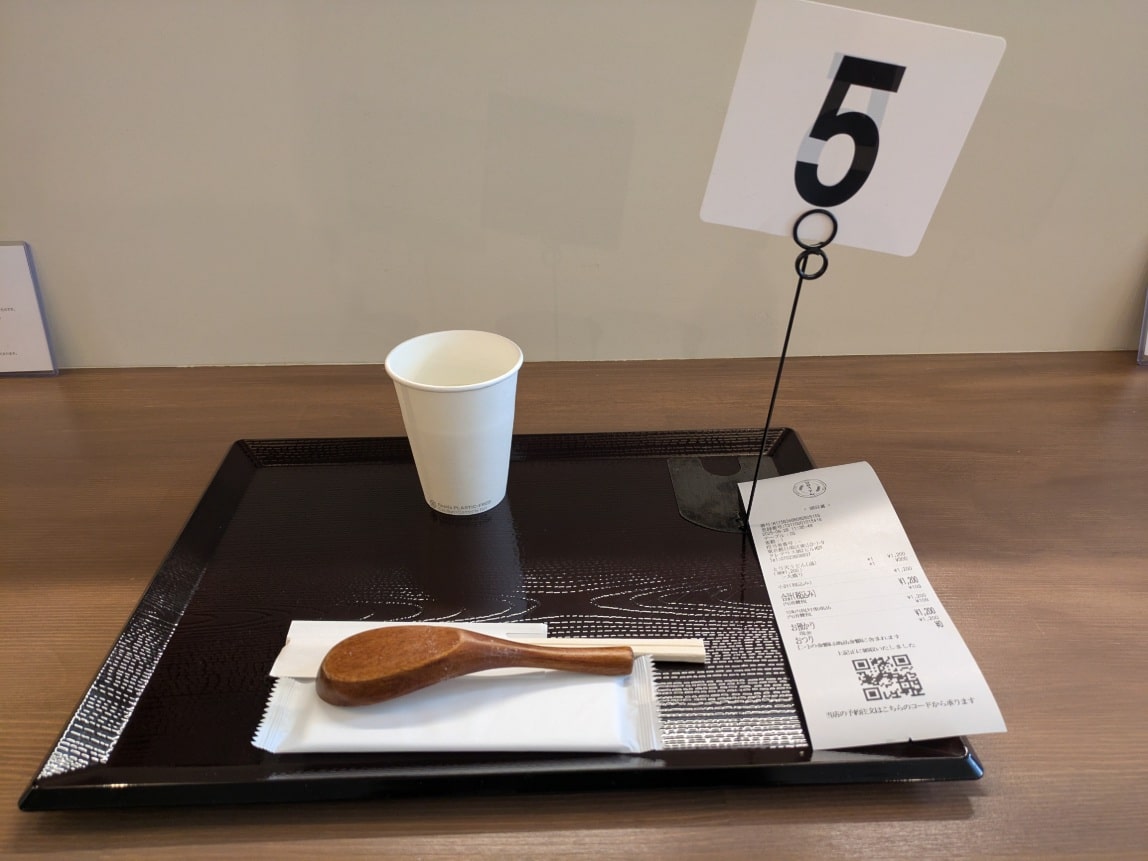 トレーと番号札