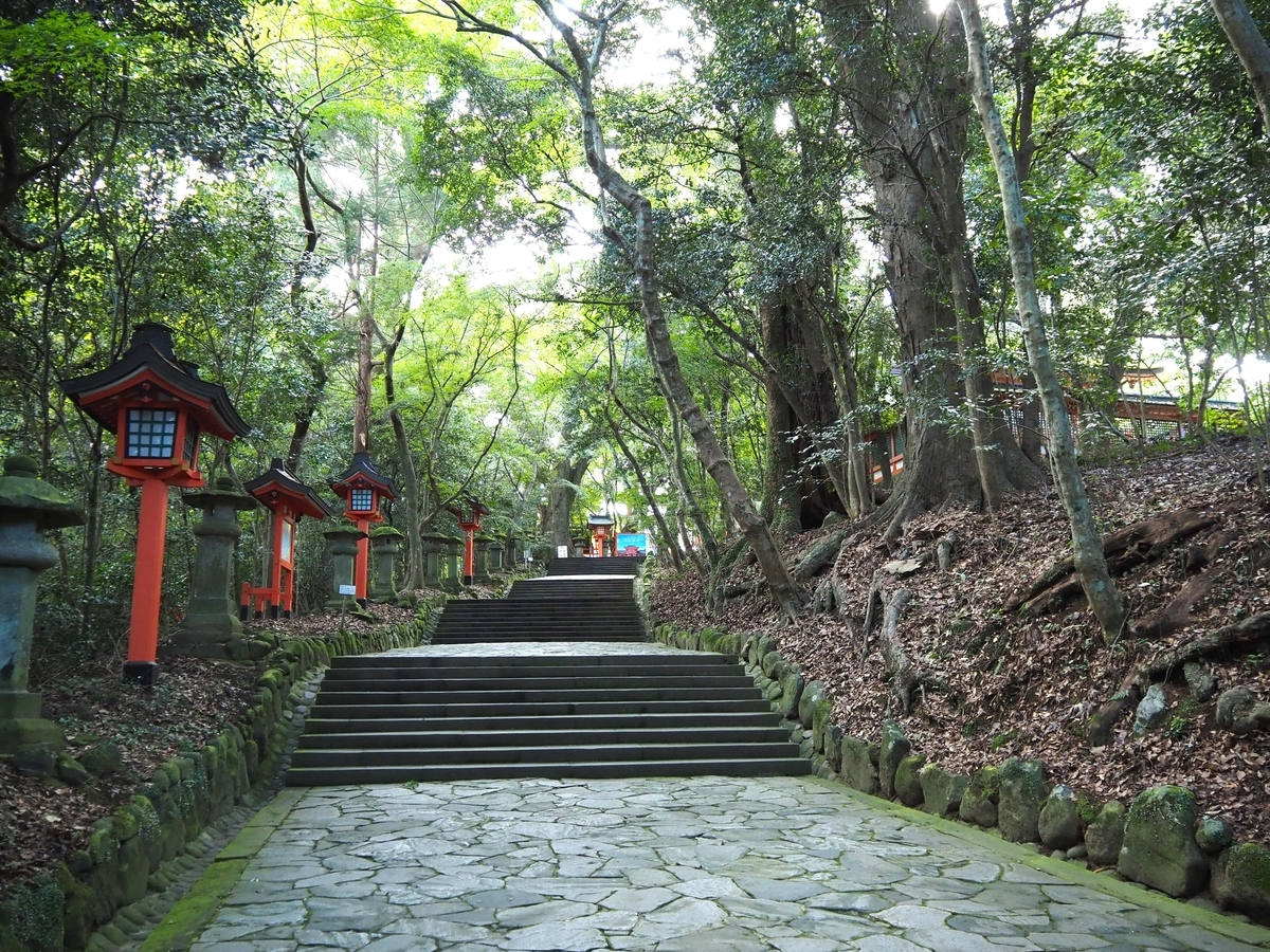 上宮参道の階段