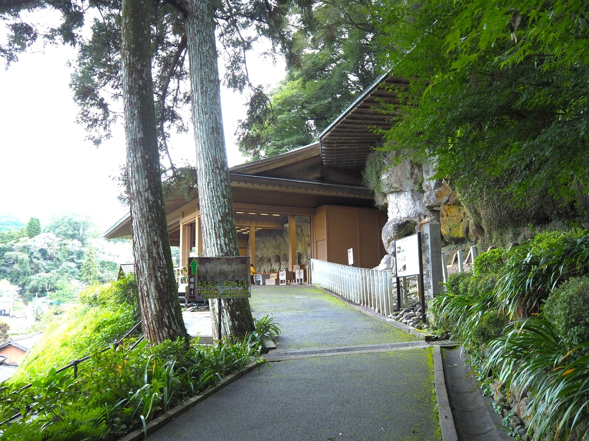 古園石仏の建屋