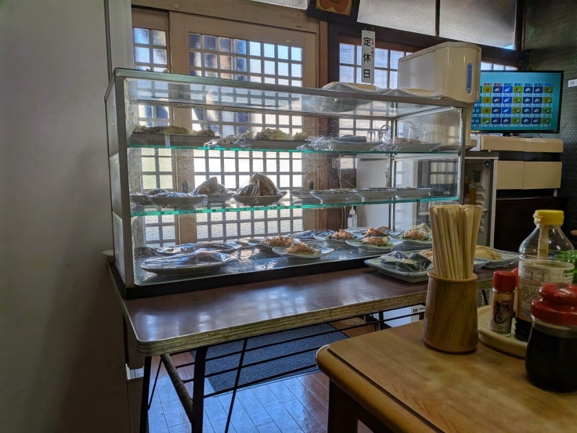 店内のショーケース