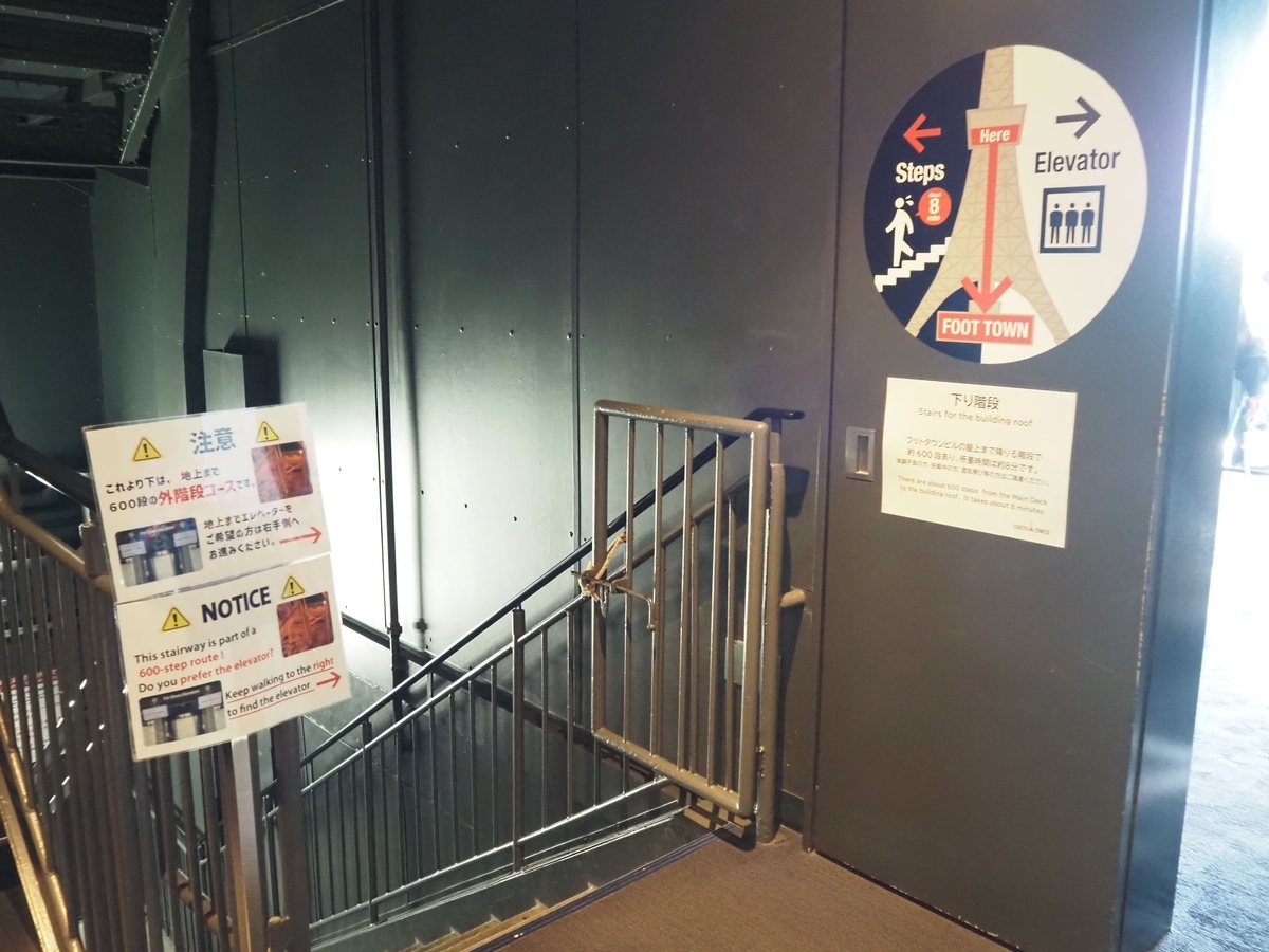 下り階段の入口