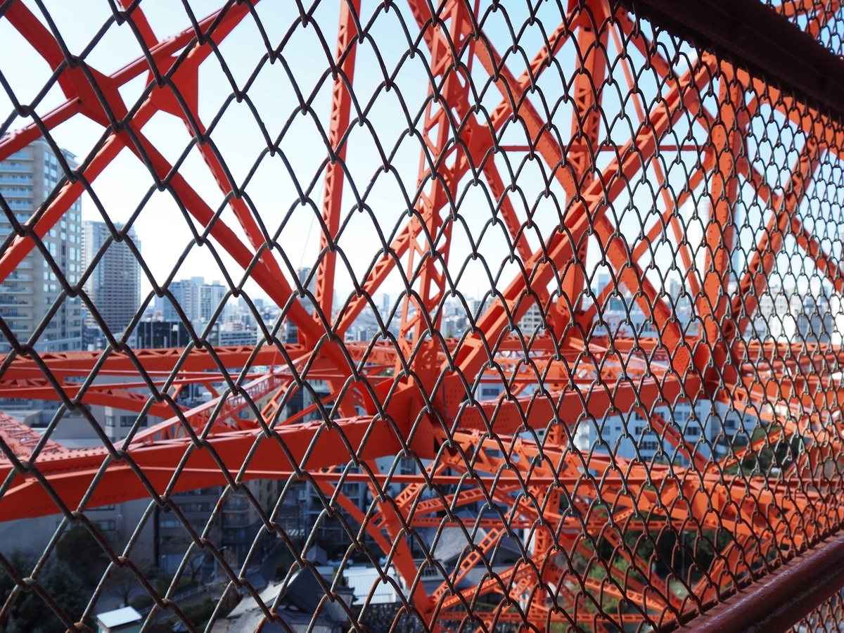 高所にある鉄骨