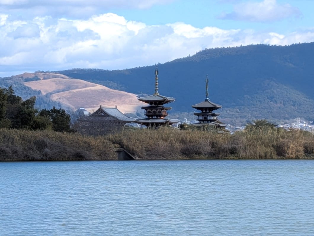 薬師寺の有名な写真