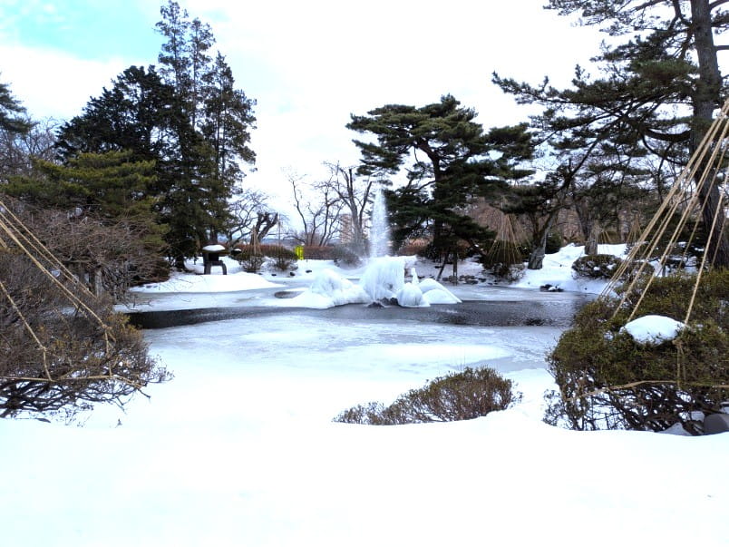 胡月池の噴水