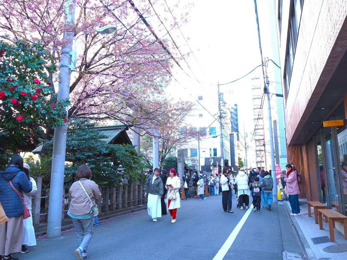 賑わう境内