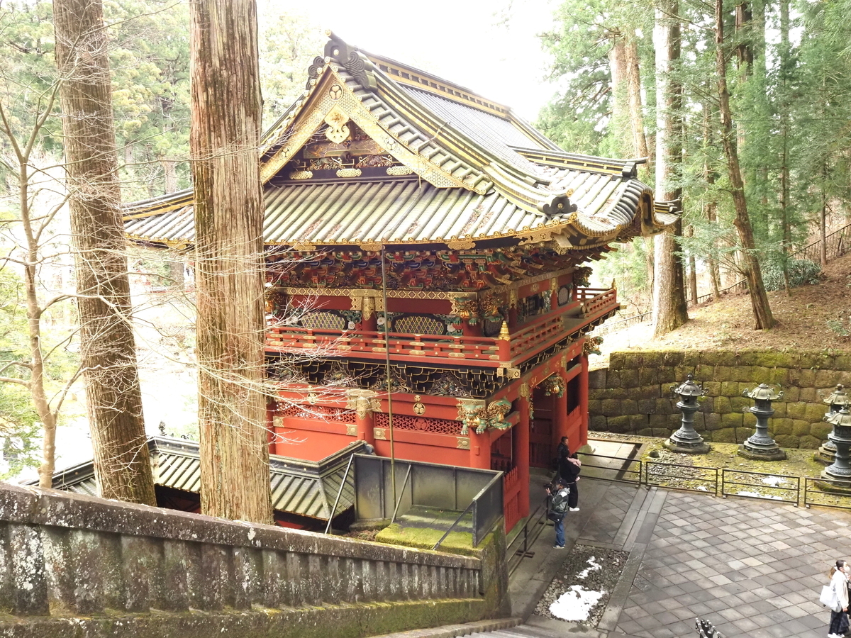 上から見た二天門