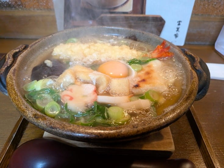 えび天鍋焼きうどん