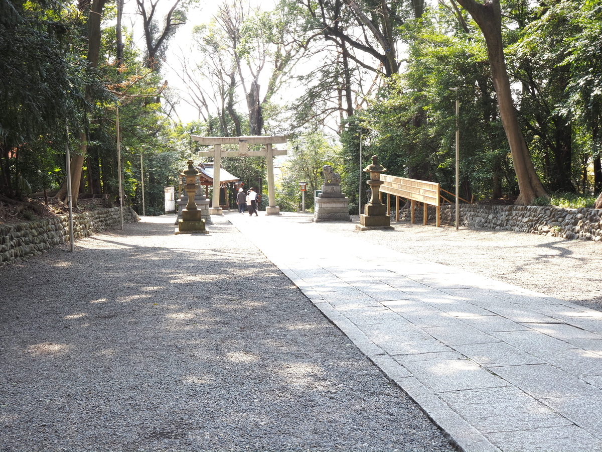 二之鳥居への下り坂