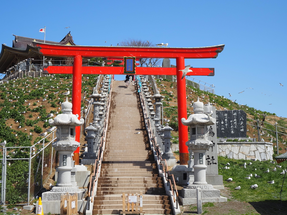 社号標と一之鳥居